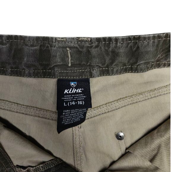 Kuhl Boys Revolvr Adjustable Waist Cargo Pants L [14-16] Green Gorpcore  Utility - Picture 9 of 13